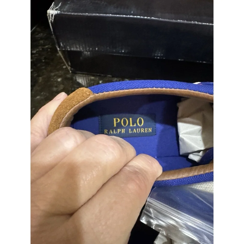 Polo Ralph Lauren Vaughn SK-VLC Lace Up Sneaker Heritage Blue Sport Suede